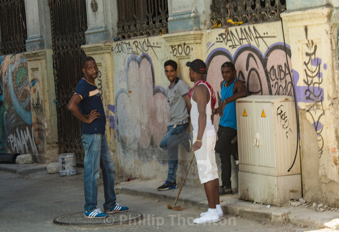 "Hanging out" stock image