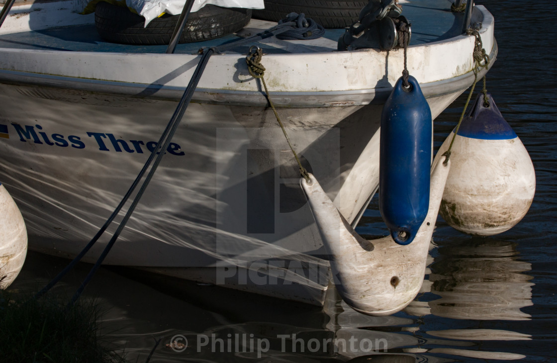 "Three fenders on Miss Three" stock image