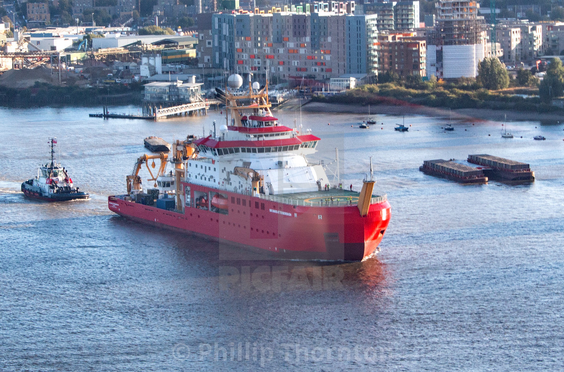 "Sir David Attenborough Research Ship" stock image