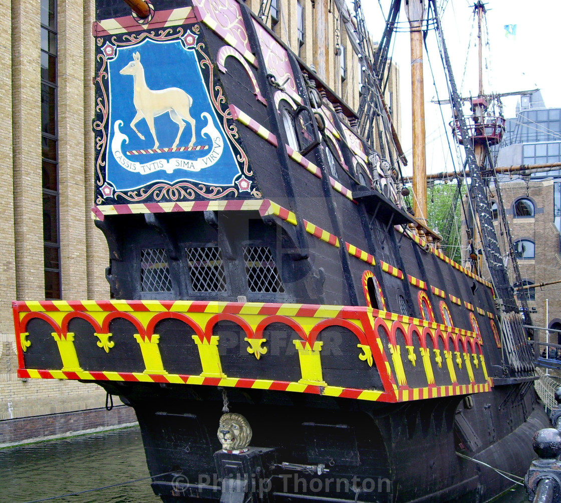 "The Golden Hinde" stock image