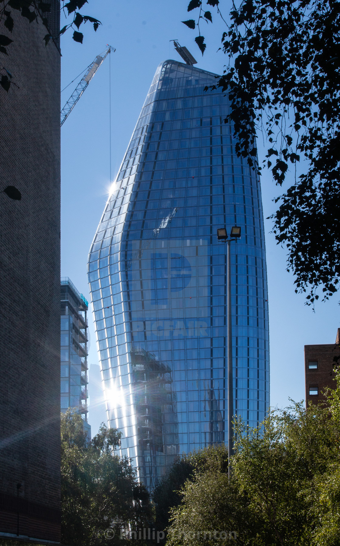 "The Boomerang Building" stock image