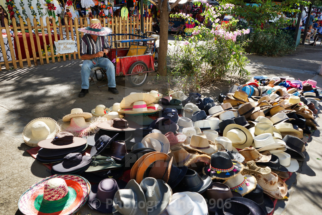 "Hats for sale" stock image