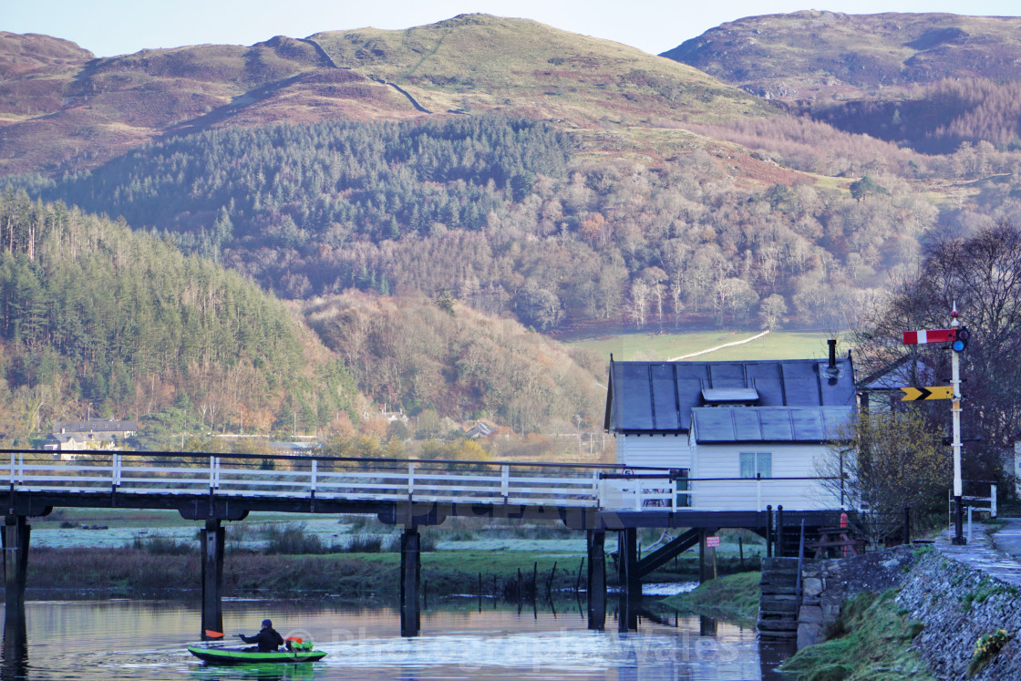 "Penmaenpool Bridge" stock image