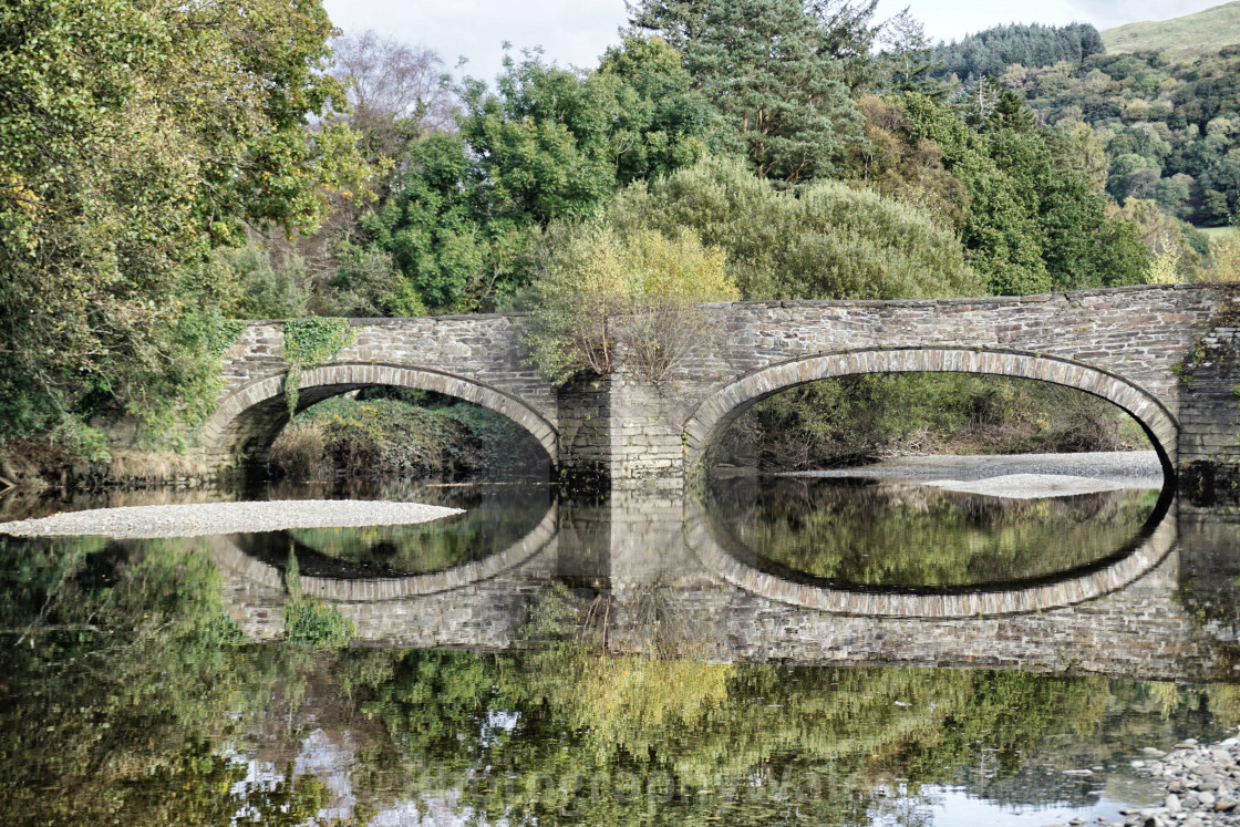 "Llanelltyd Bridge" stock image