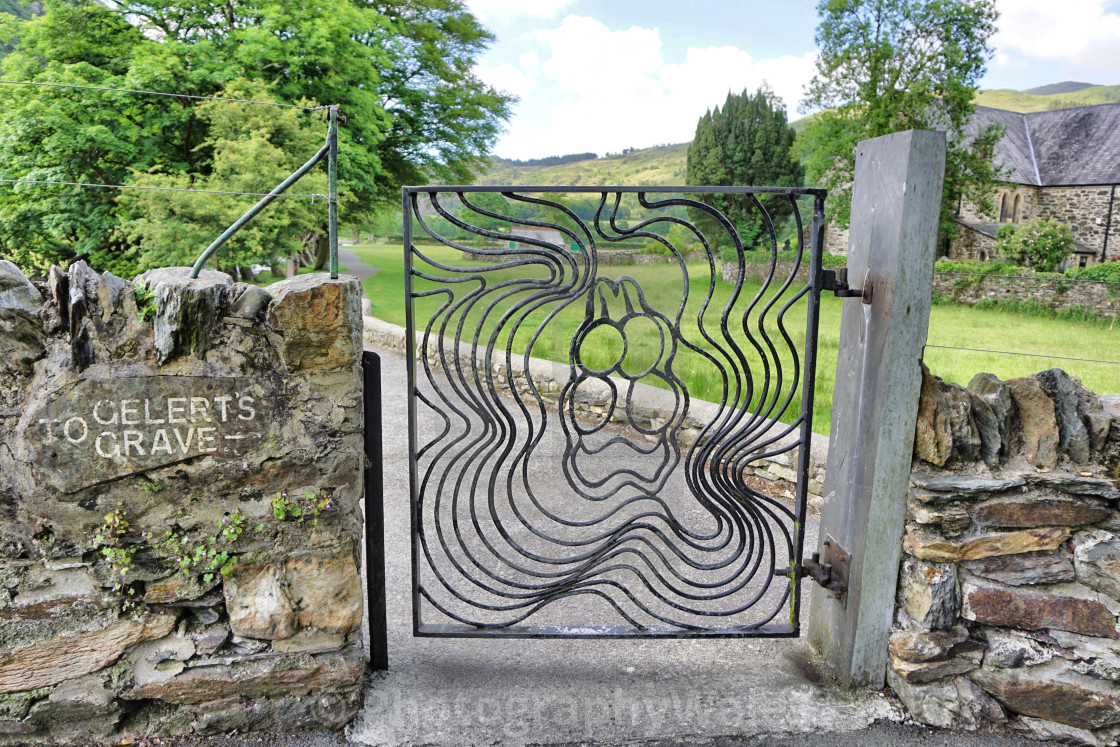 "Path to Gelert’s Grave at Beddgelert" stock image