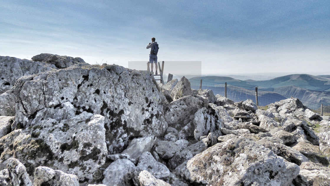 "The Summit of Mynydd Penycoed on Cader Idris" stock image