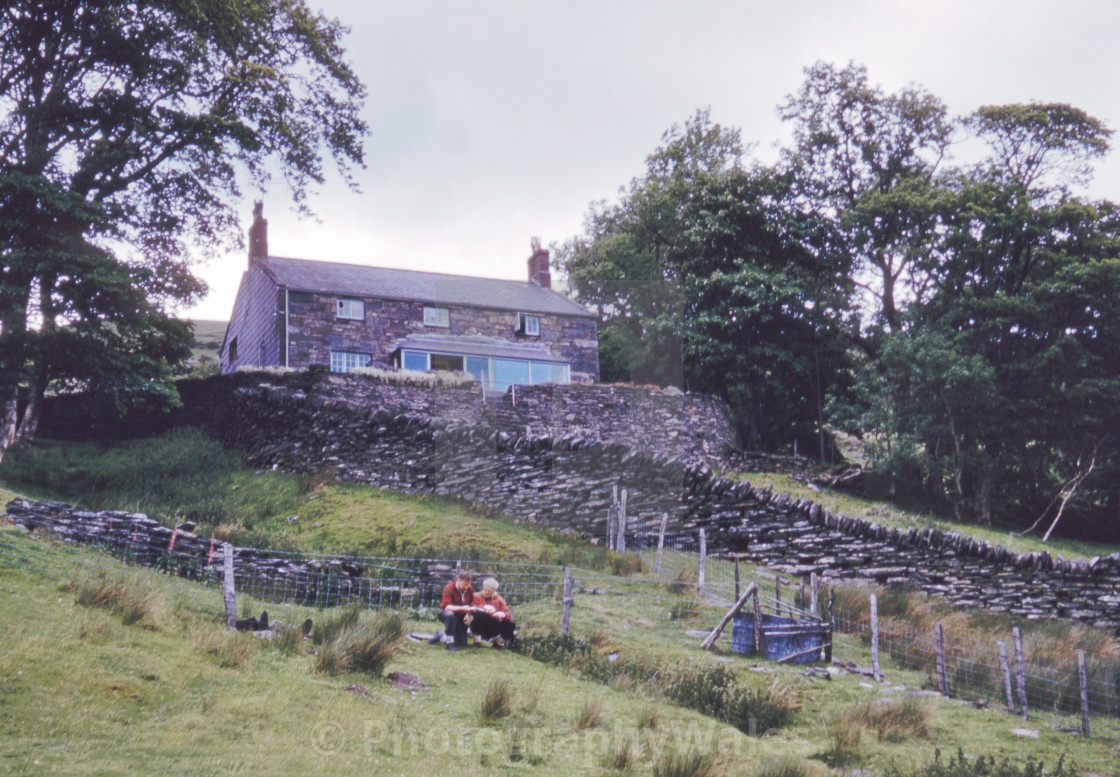 "Dyffryn Mymber Farm (c.1960)" stock image