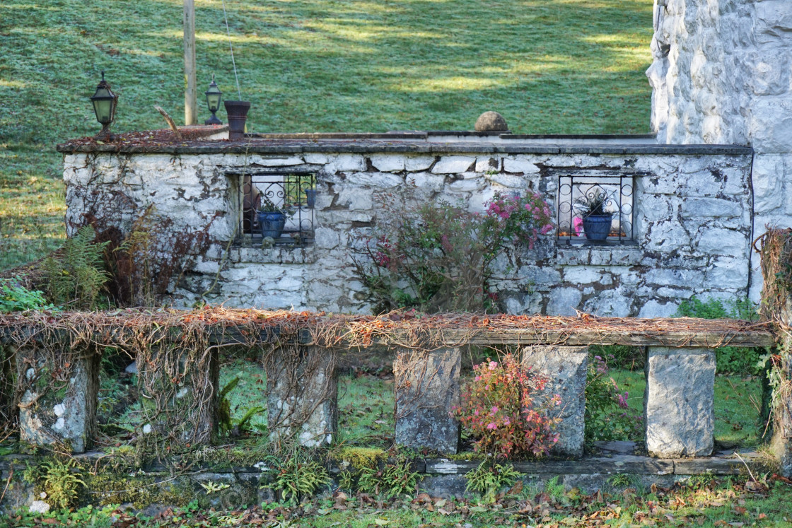 "Old Walled Garden, Tyn-y-Groes, Coed y Brenin" stock image