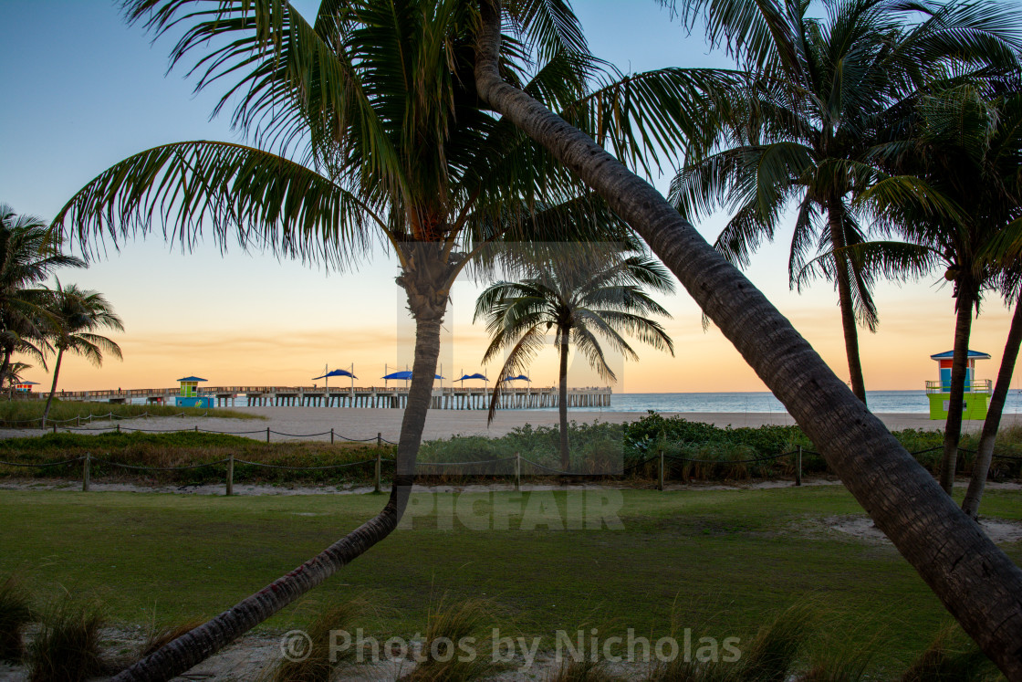 "Pompano Beach pier." stock image