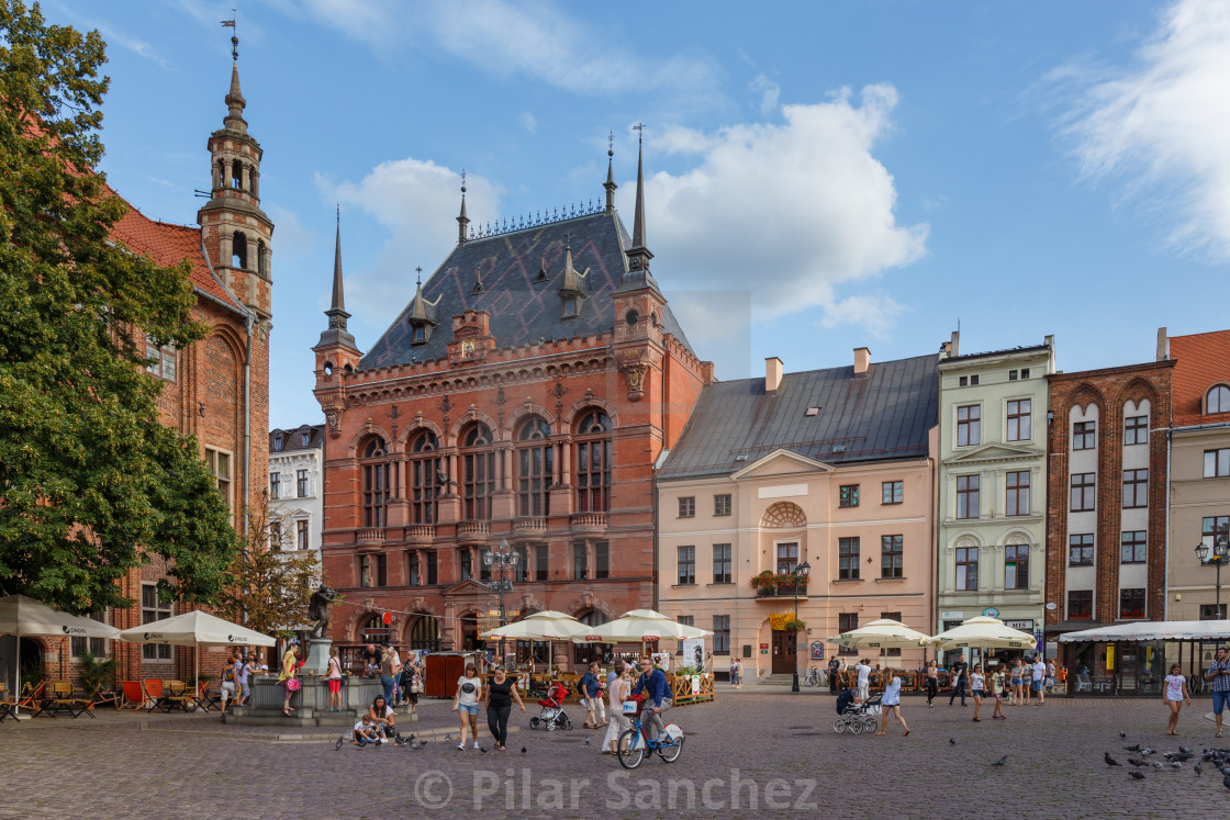 "Old Town Square, Torun, Poland" stock image