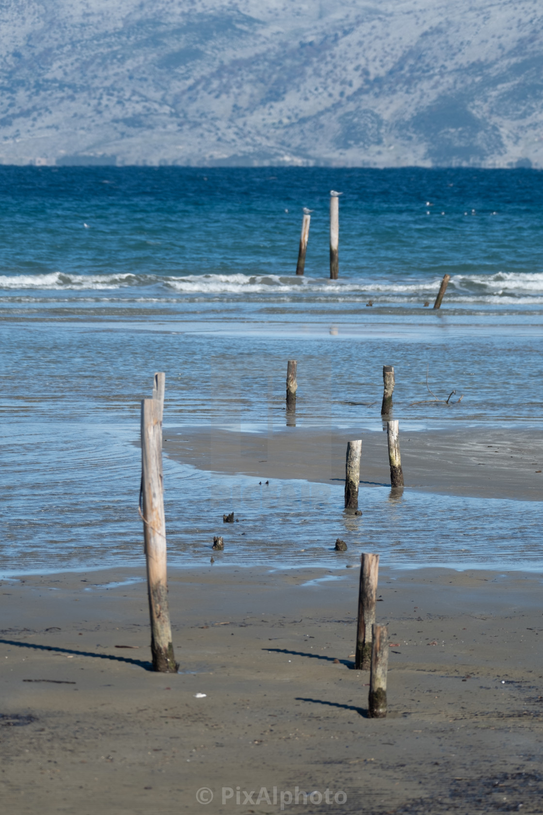 "Remains Of A Jetty" stock image