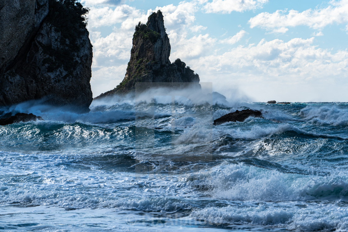 "Winter Storm Corfu" stock image