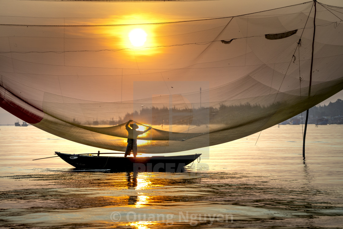 "Fishermen are working on the Thu Bon River in Hoi An, Quang Nam province, VietNam" by Quang Nguyen - $43.35 "Fishermen are working on the Thu Bon River in Hoi An, Quang Nam province, VietNam" stock image