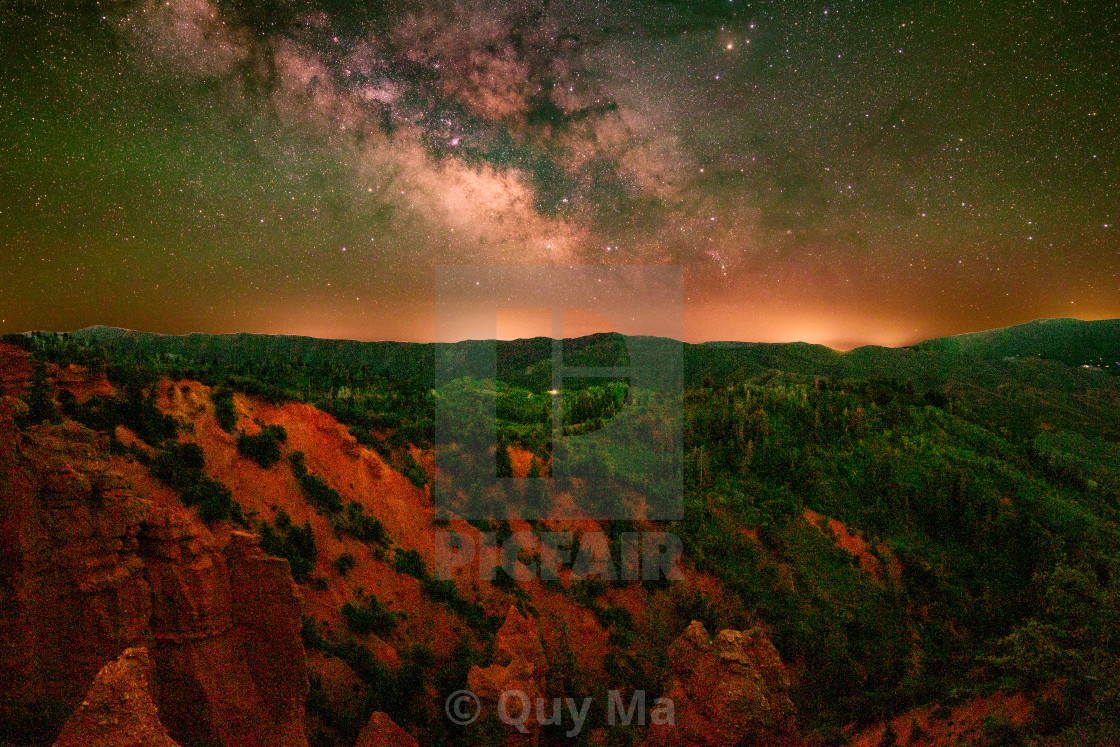 "Devil's Kitchen Utah & Milky Way Galaxy" by Quy Ma - $2.48 "Devil's Kitchen Utah & Milky Way Galaxy" stock image