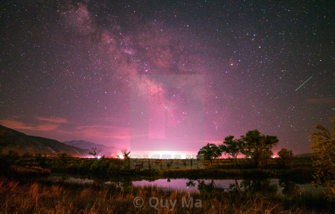 "Utah Desert Oasis with Milky Way Galaxy" by Quy Ma - $2.48 "Utah Desert Oasis with Milky Way Galaxy" stock image