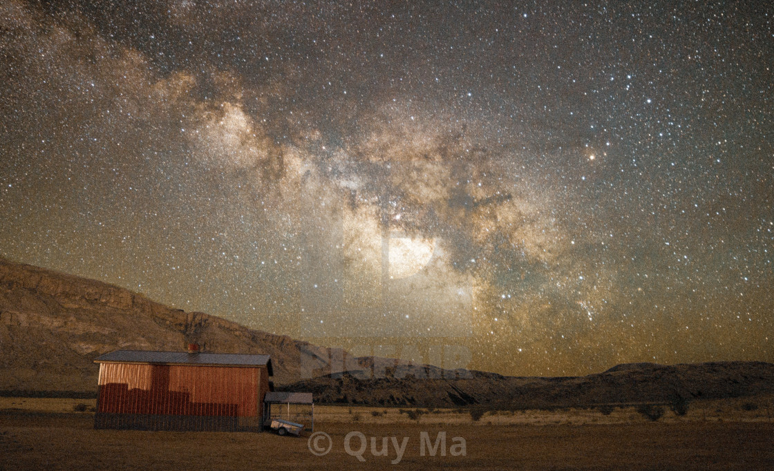 "Southern Utah Barn Milky Way Galaxy" by Quy Ma - $2.48 "Southern Utah Barn Milky Way Galaxy" stock image