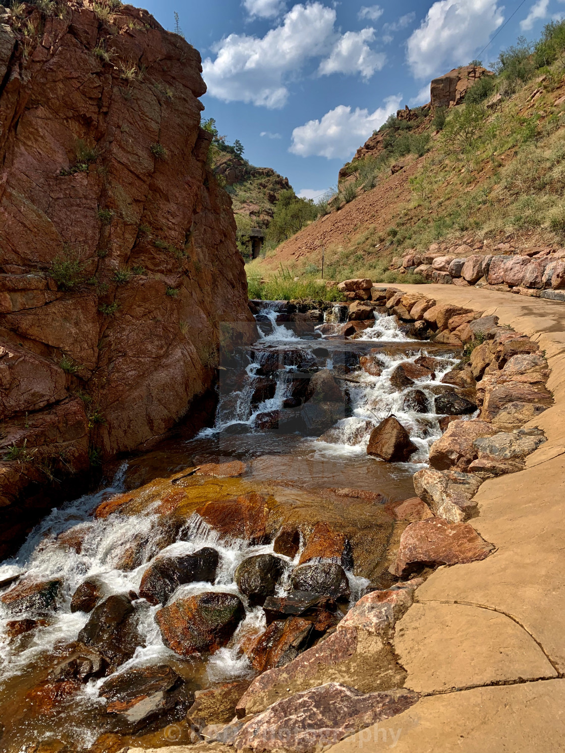 "Rainbow Falls" stock image