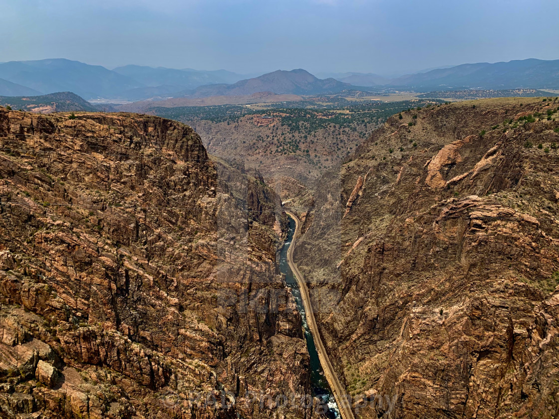 "Arkansas River View" stock image