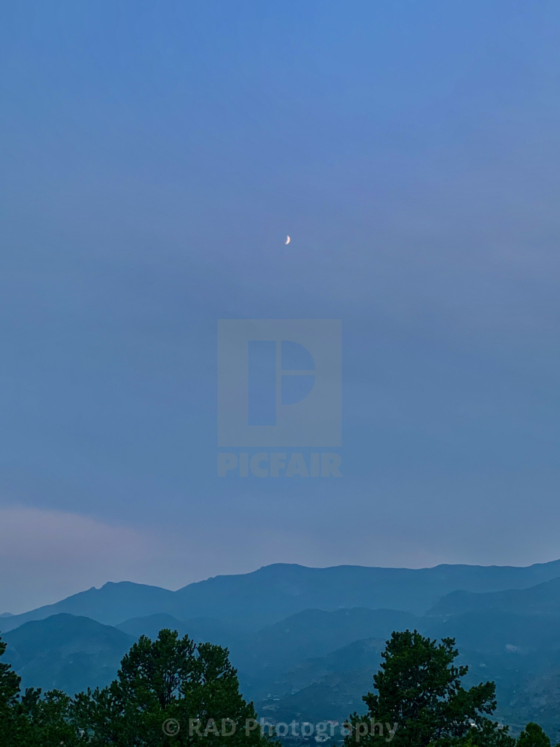 "Crescent Moon" stock image