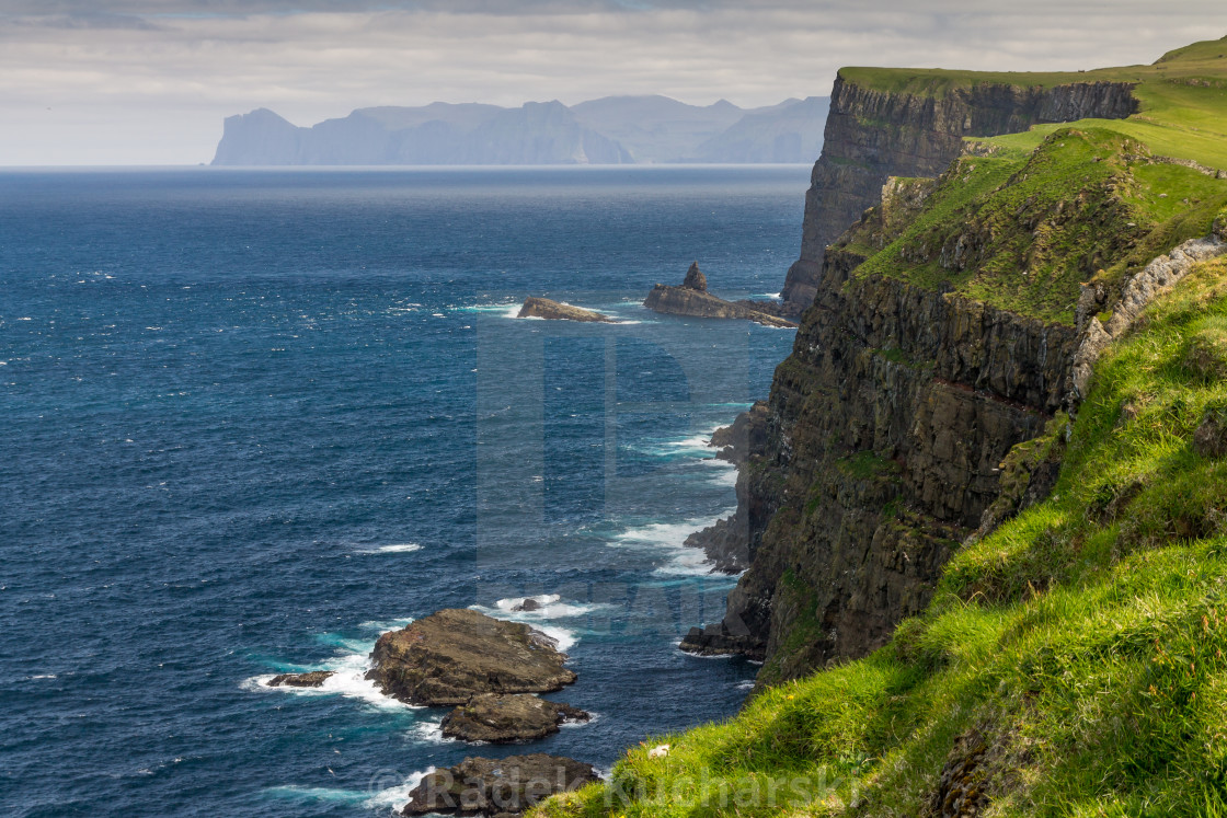 "Cliff of Mykines" stock image