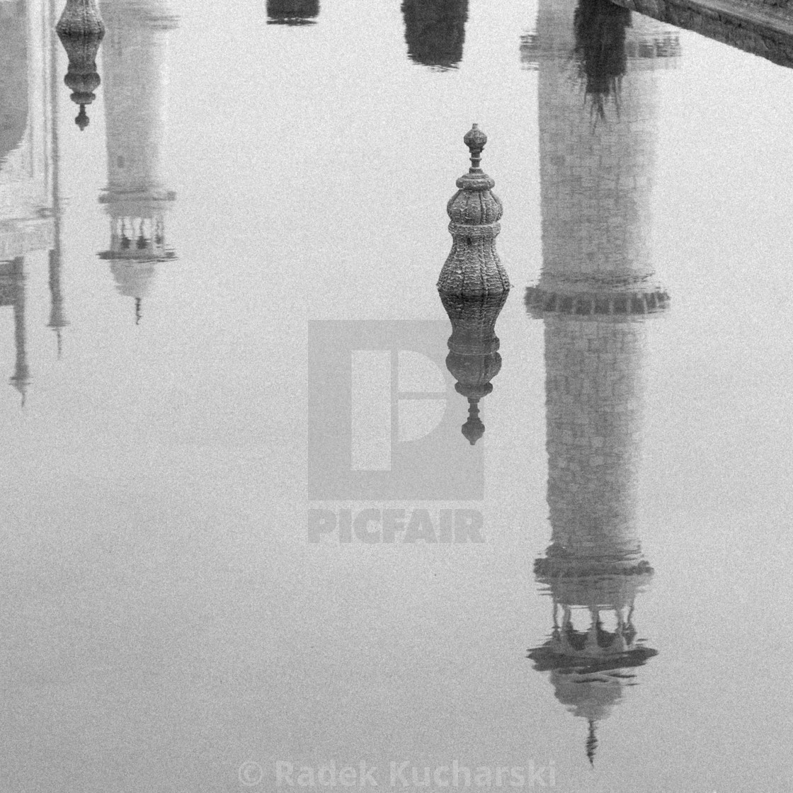 "Taj Mahal's minaret" stock image