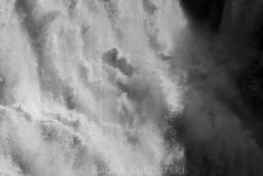 "Dettifoss, one of the most powerful waterfalls in Europe" stock image