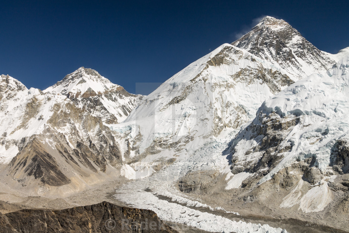 "Mount Everest - view from Kala Patthar" stock image