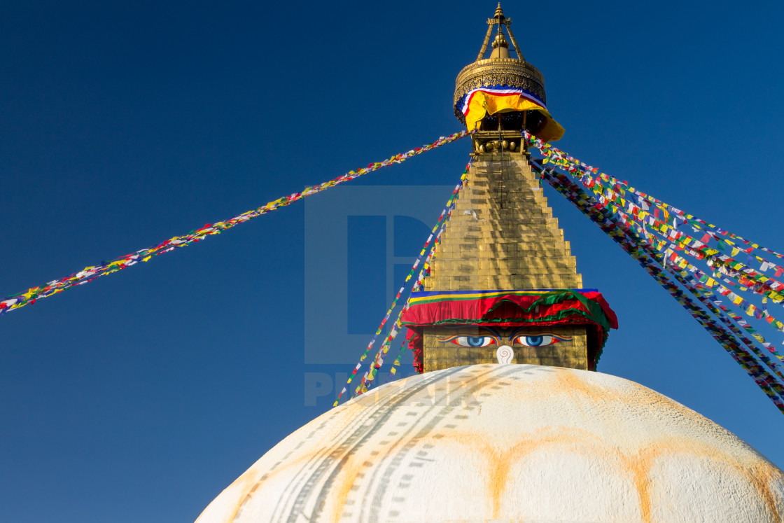 "Boudhanath, an important Buddhist religious site in Kathmandu" stock image