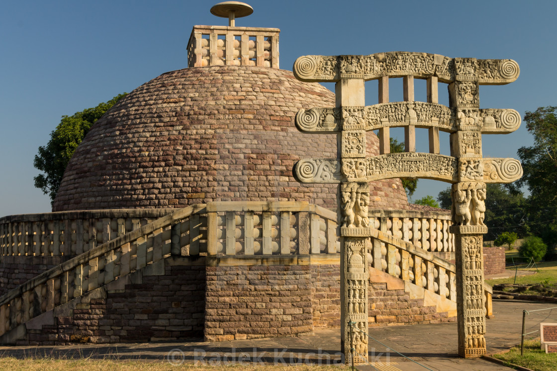 "Stupa 3, Sanchi" stock image