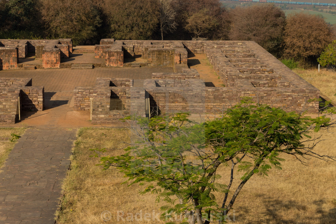 "Monastery 51, Sanchi" stock image