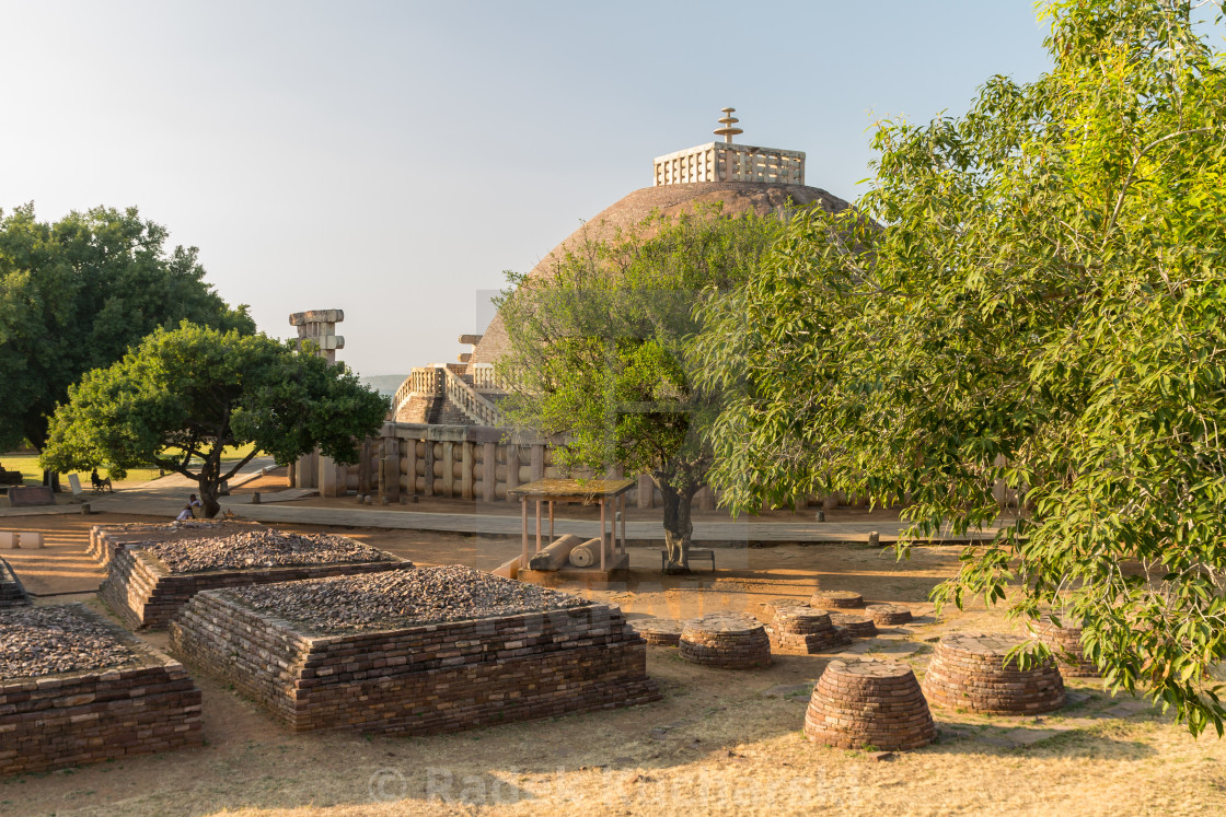 "Great Stupa of Sanchi" stock image