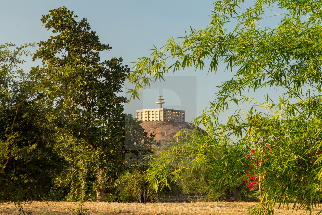 "Great Stupa of Sanchi" stock image