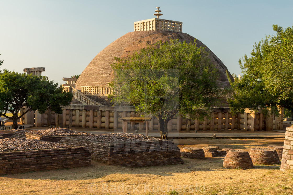 "Great Stupa of Sanchi" stock image