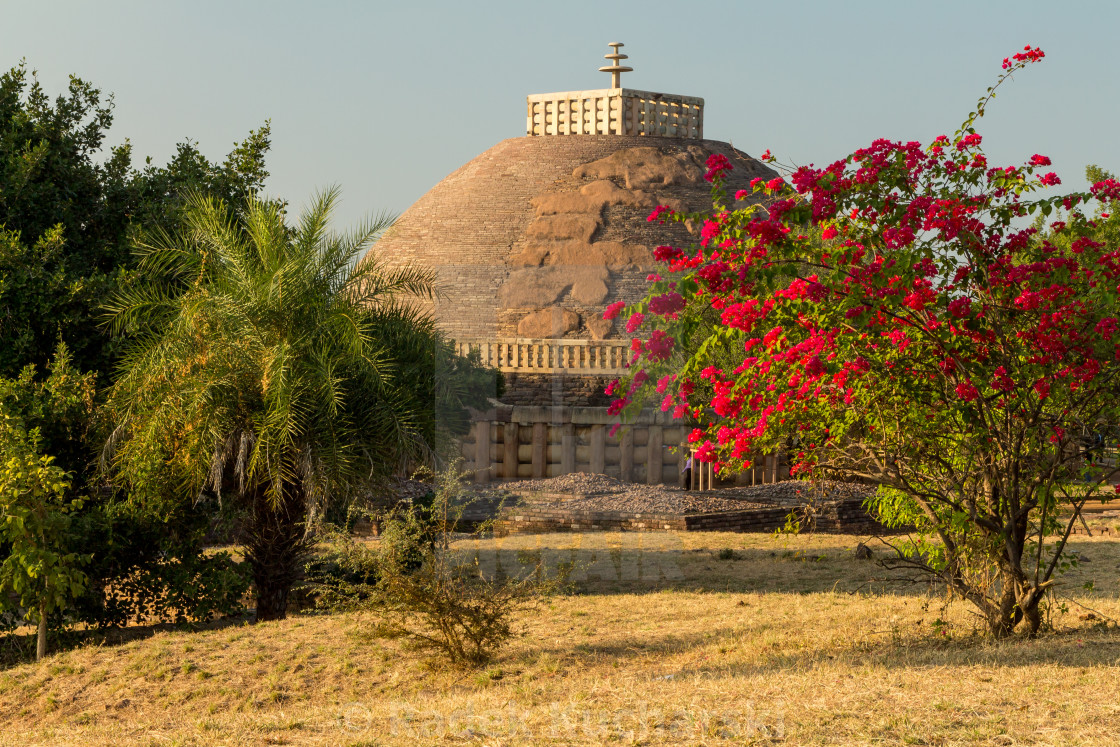 "Great Stupa of Sanchi" stock image