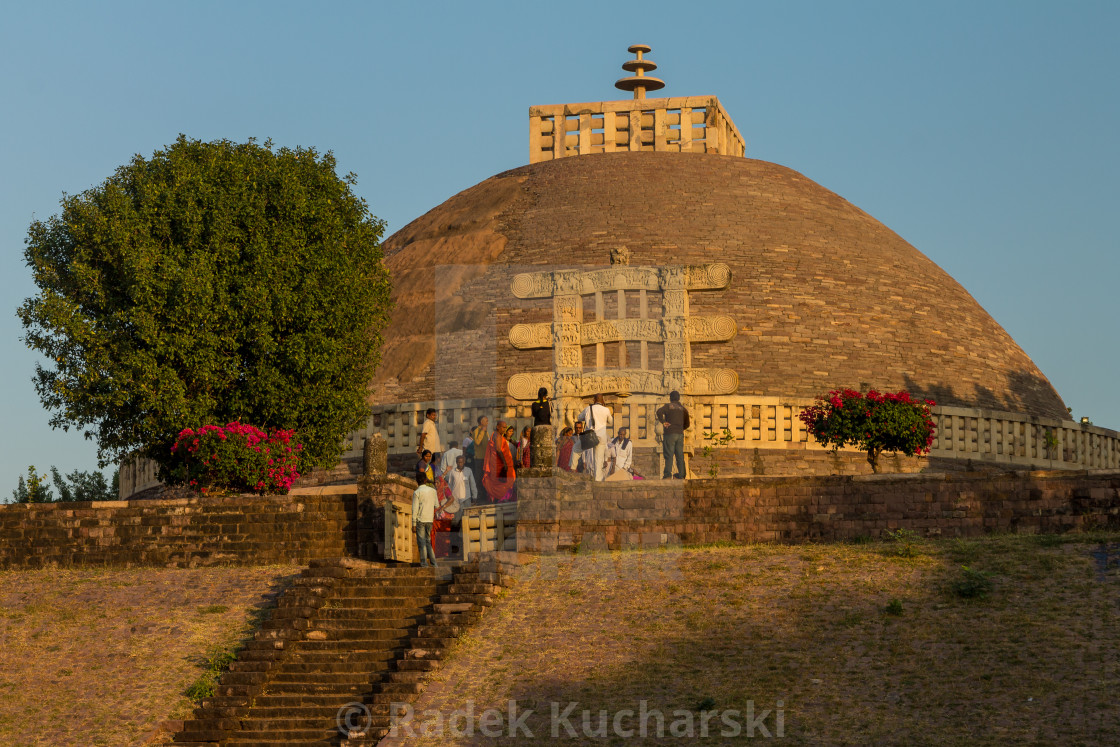 "Great Stupa at Sanchi" stock image