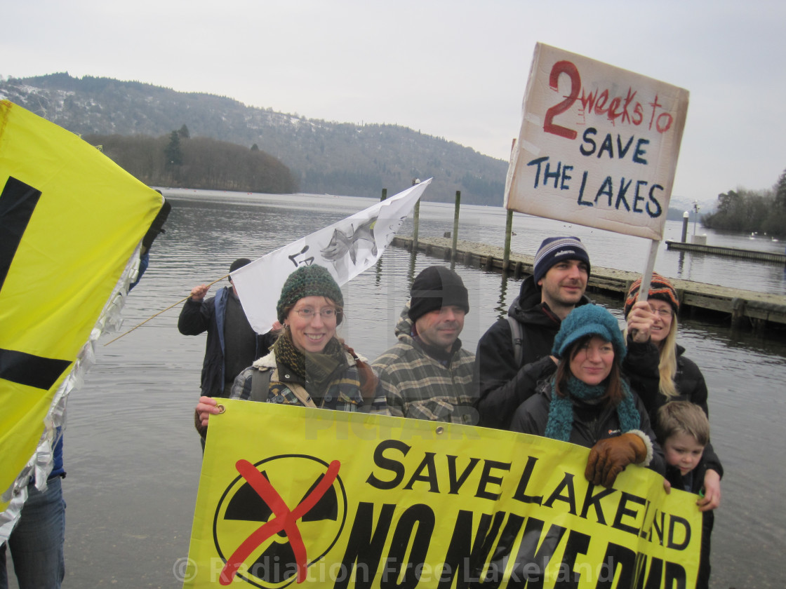 "2 Weeks to Save the Lakes" by Radiation Free Lakeland - $46.10 "2 Weeks to Save the Lakes" stock image