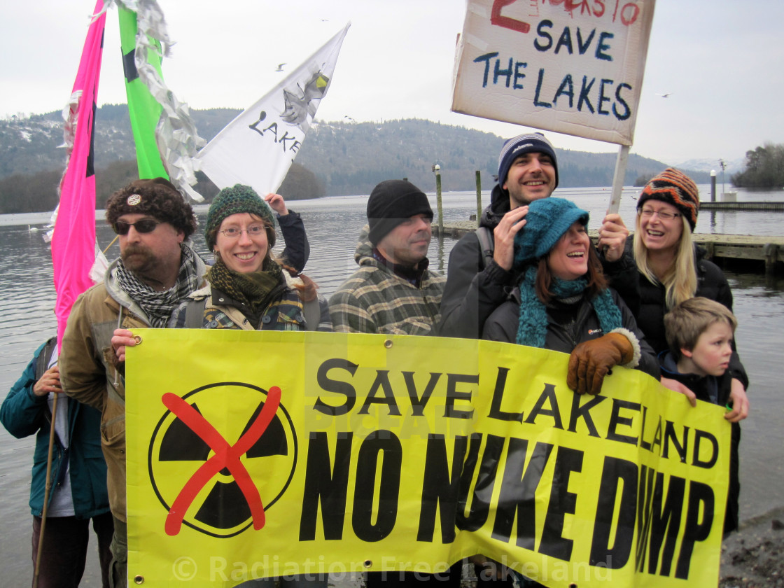 "Save Lakeland No Nuke Dump" by Radiation Free Lakeland - $46.10 "Save Lakeland No Nuke Dump" stock image
