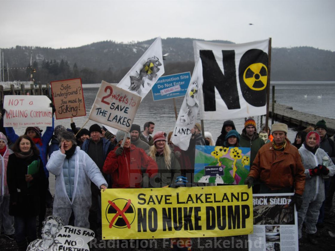 "Cumbria: Not a Willing Community for Nuclear Waste" by Radiation Free Lakeland - $46.10 "Cumbria: Not a Willing Community for Nuclear Waste" stock image