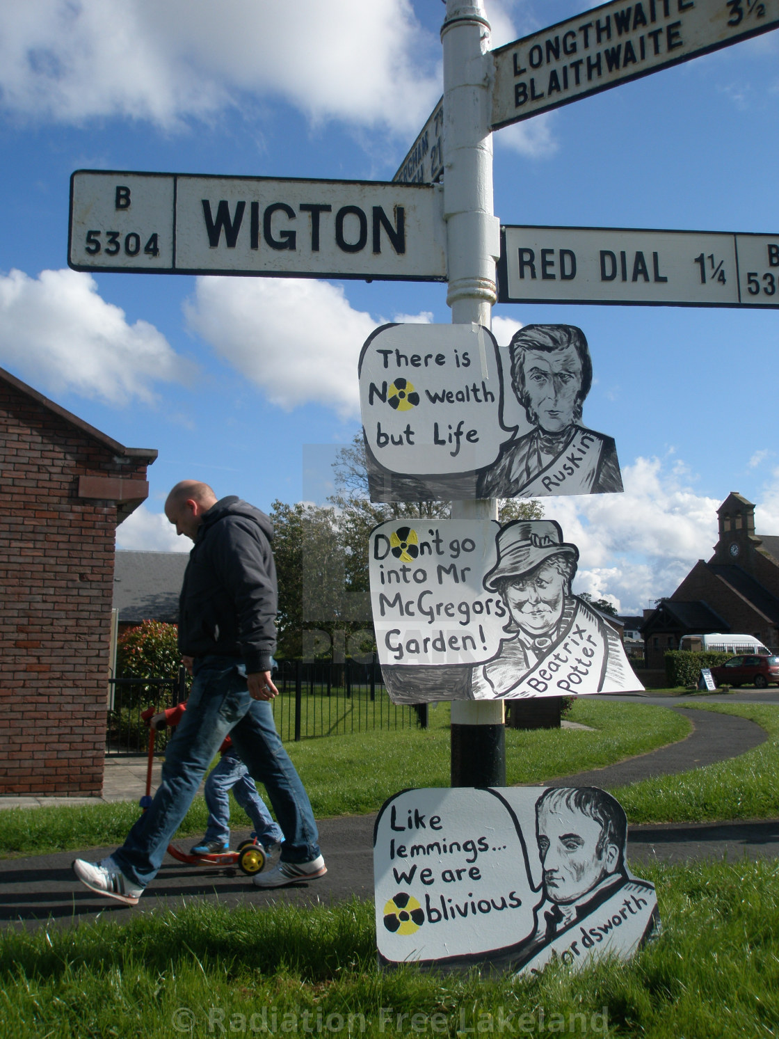 "Lakeland Writers Say No to Nuclear Dump, Potter, Wordsworth, Ruskin" by Radiation Free Lakeland - $46.10 "Lakeland Writers Say No to Nuclear Dump, Potter, Wordsworth, Ruskin" stock image