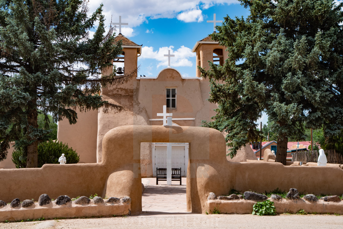 "San Francisco de Assissi Church, Ranchos de Taos" stock image