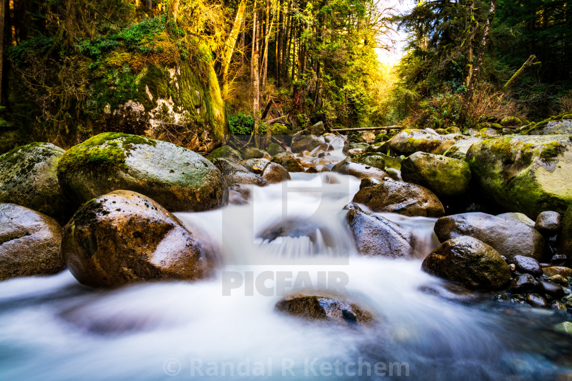 "Olney Creek Cascade" by Randal R Ketchem - $15.39 "Olney Creek Cascade" stock image