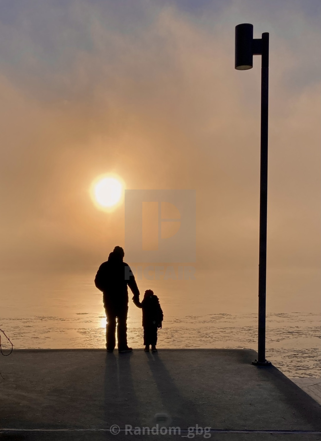 "Father and Son" stock image