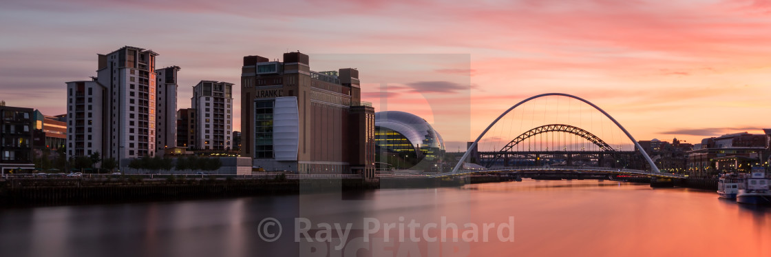 "Newcastle at Sunset" by Ray Pritchard - $43.95 "Newcastle at Sunset" stock image