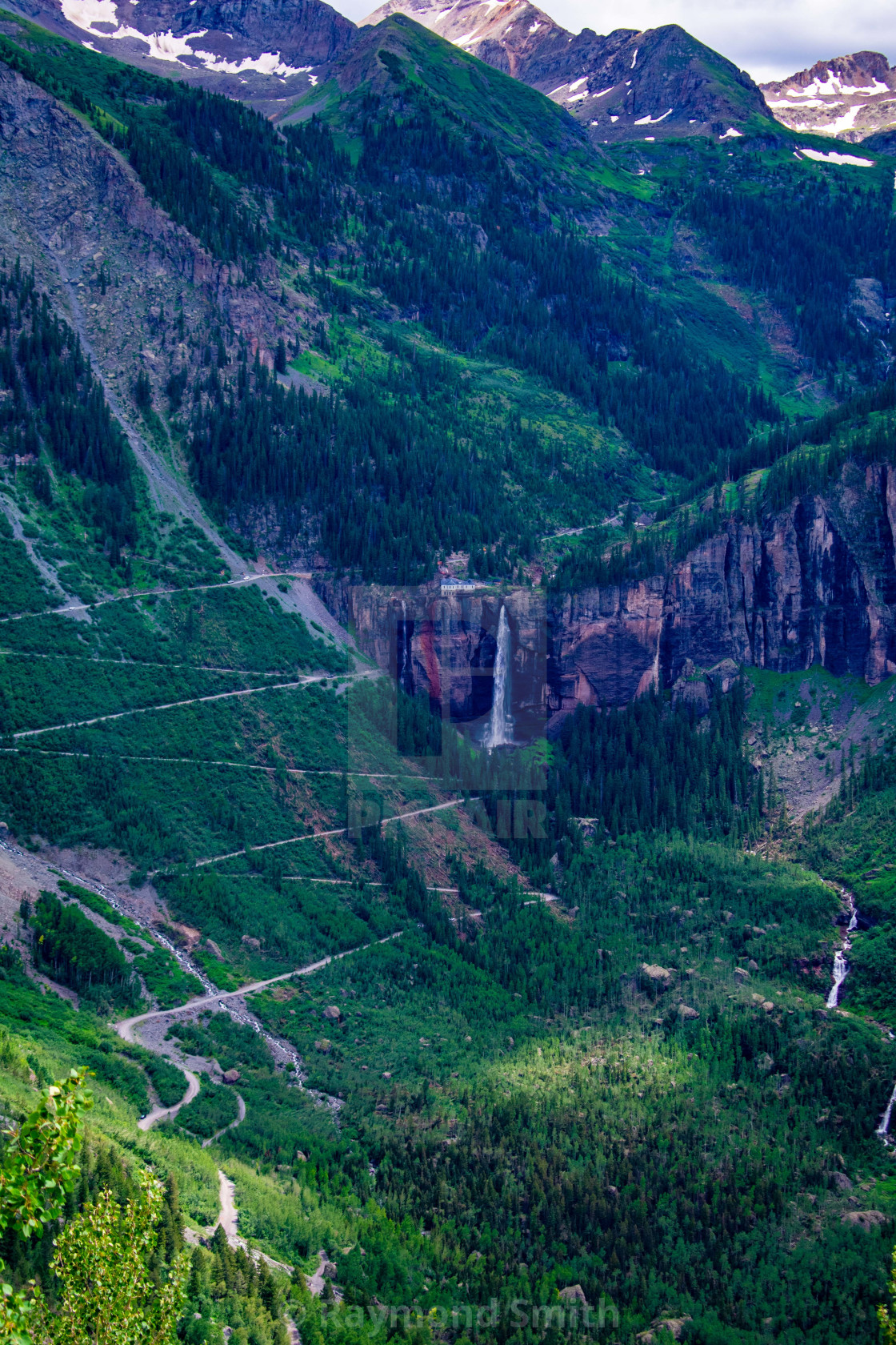 "Bridal Vail Falls" stock image