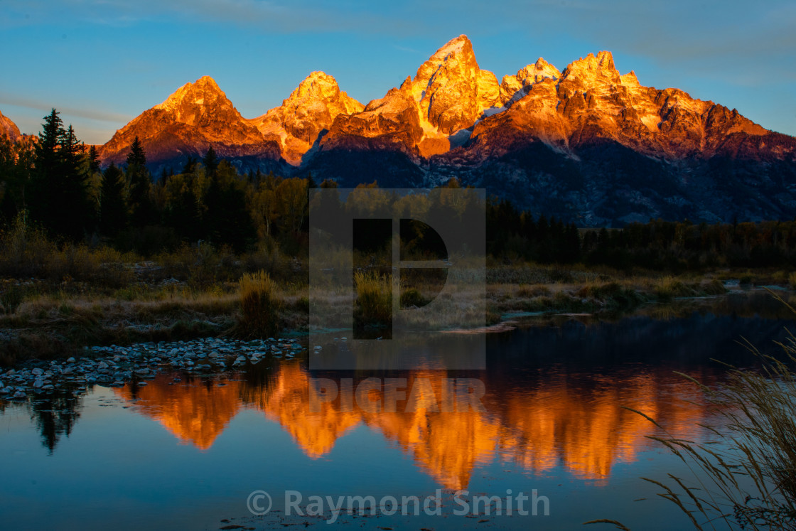 "Teton Sunrise" stock image