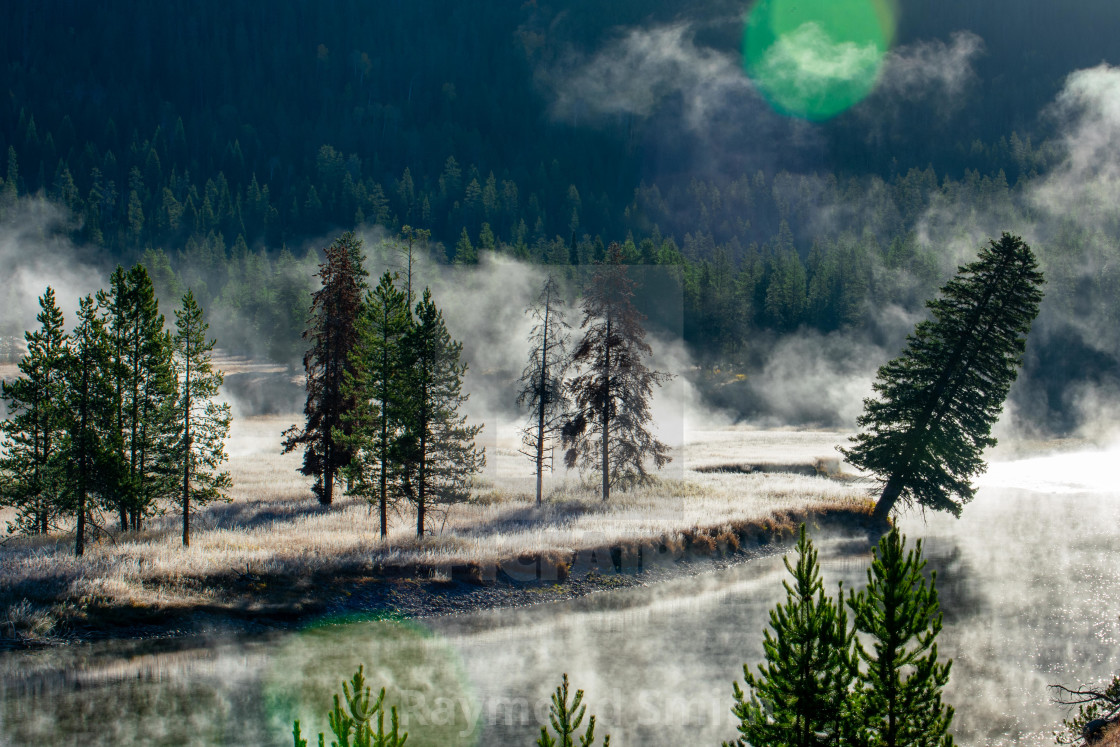 "Sunrise on the Snake River" stock image