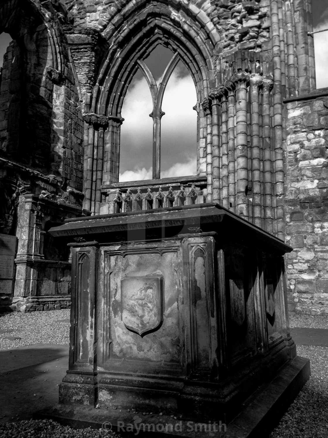 "Holyrood Abbey, Scotland" stock image