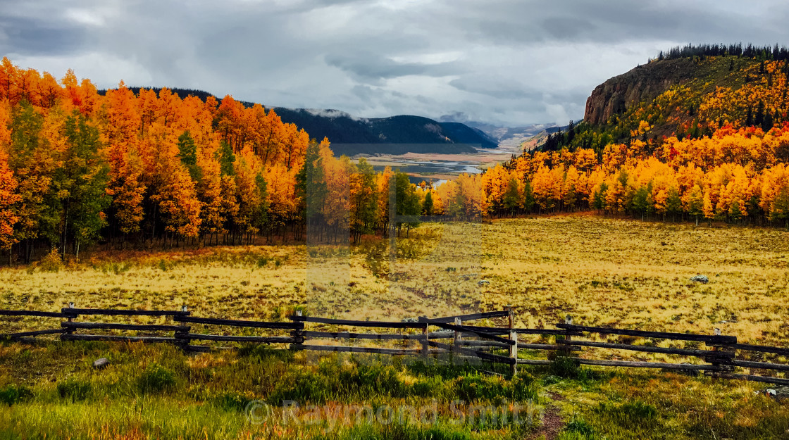 "Fall in the Rockies" stock image