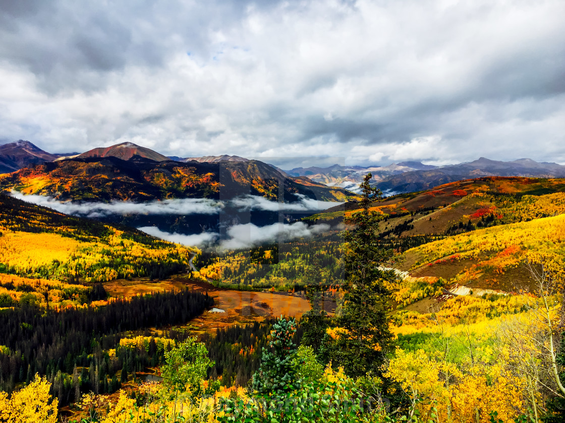 "Lake City in the Fall" stock image