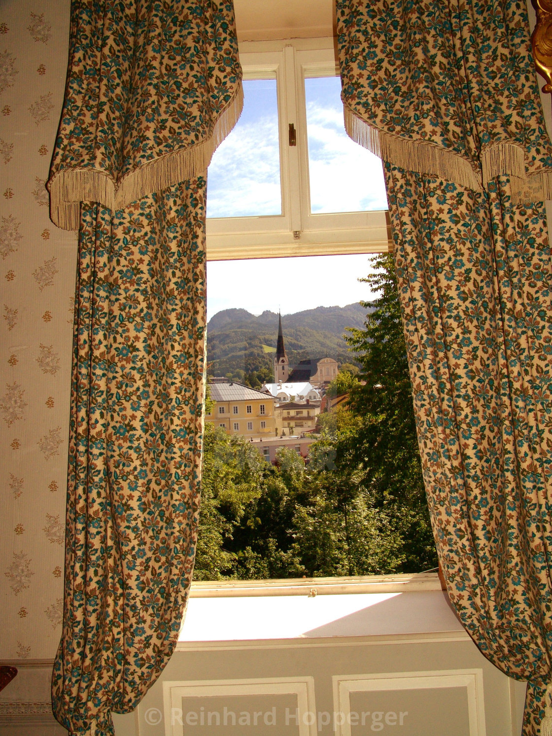 "A view from the imperial summer residence in Bad Ischl Austria" stock image